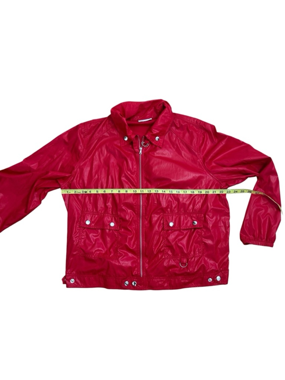 Proenza Schouler Target Red Windbreaker Bomber Jacket size Medium/Large - Picture 6 of 8